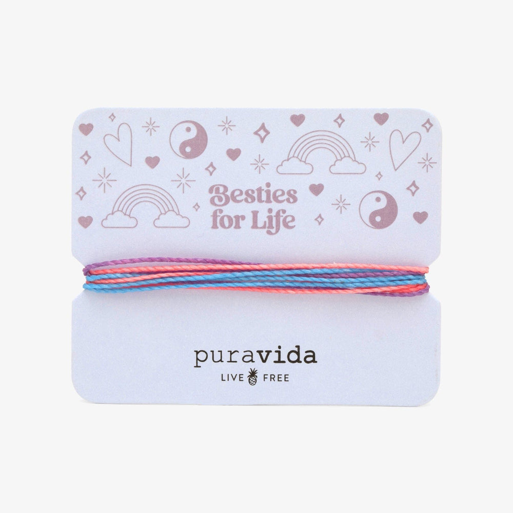 PURA VIDA BEST BESTIES FOR LIFE BRACELET CARD