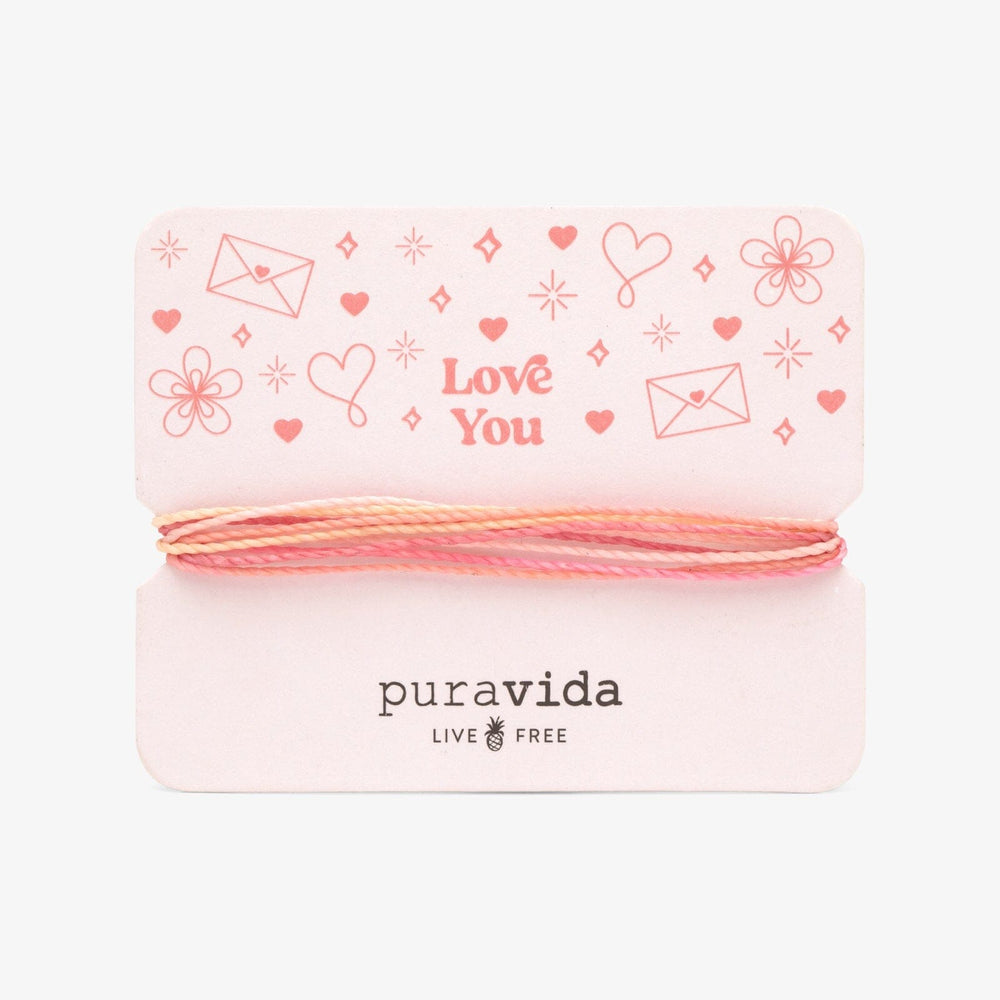 PURA VIDA LOVE YOU BRACELET CARD