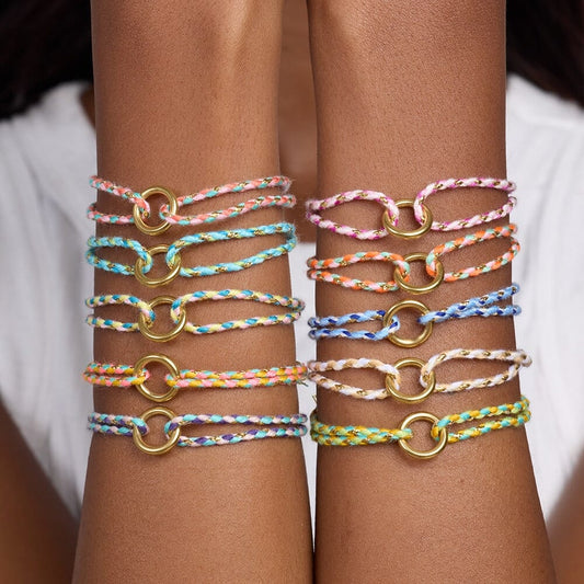PURA VIDA Friendship Ring Bracelet TURQUOISE