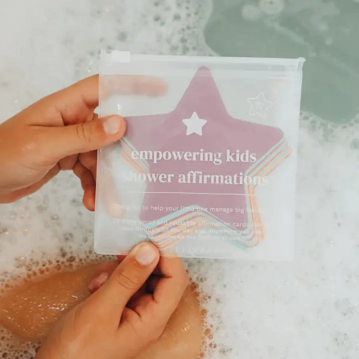 JAXKELLY  SHOWER AFFIRMATION CARDS EMPOWERING KIDS