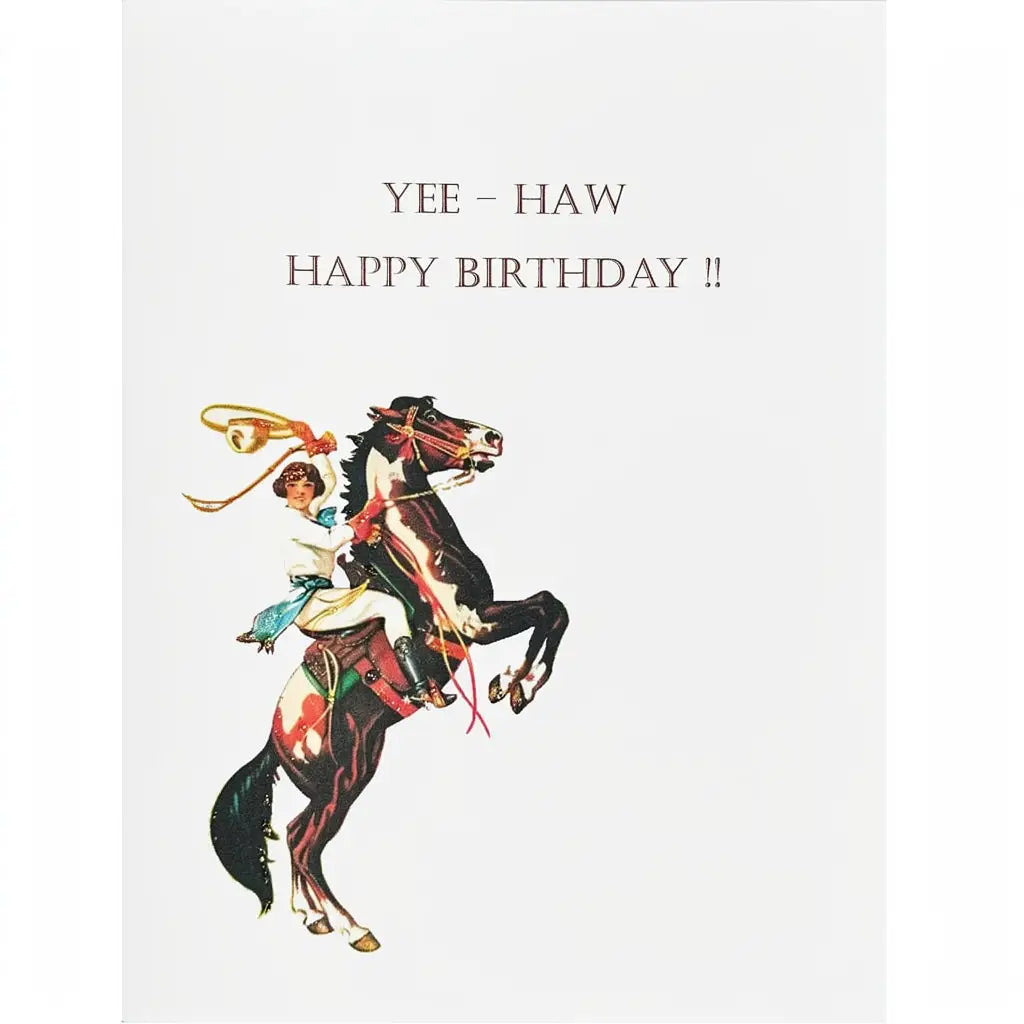 LUMIA COWGIRL BIRTHDAY CARD