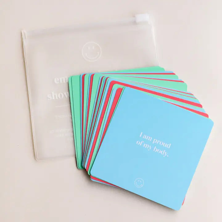 JAXKELLY  SHOWER AFFIRMATION CARDS EMPOWERING TEENS