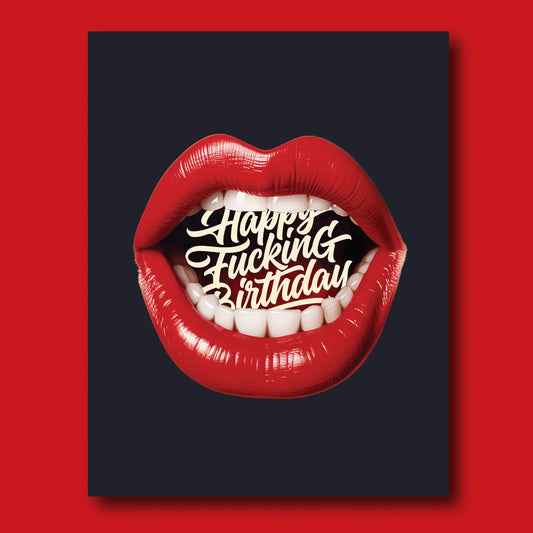 OFFENSIVE AND DELIGHTFUL GREETING CARD BD26