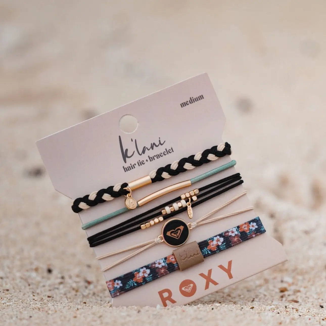 K'lani X Roxy Coastal Drift  Hair Tie Bracelet