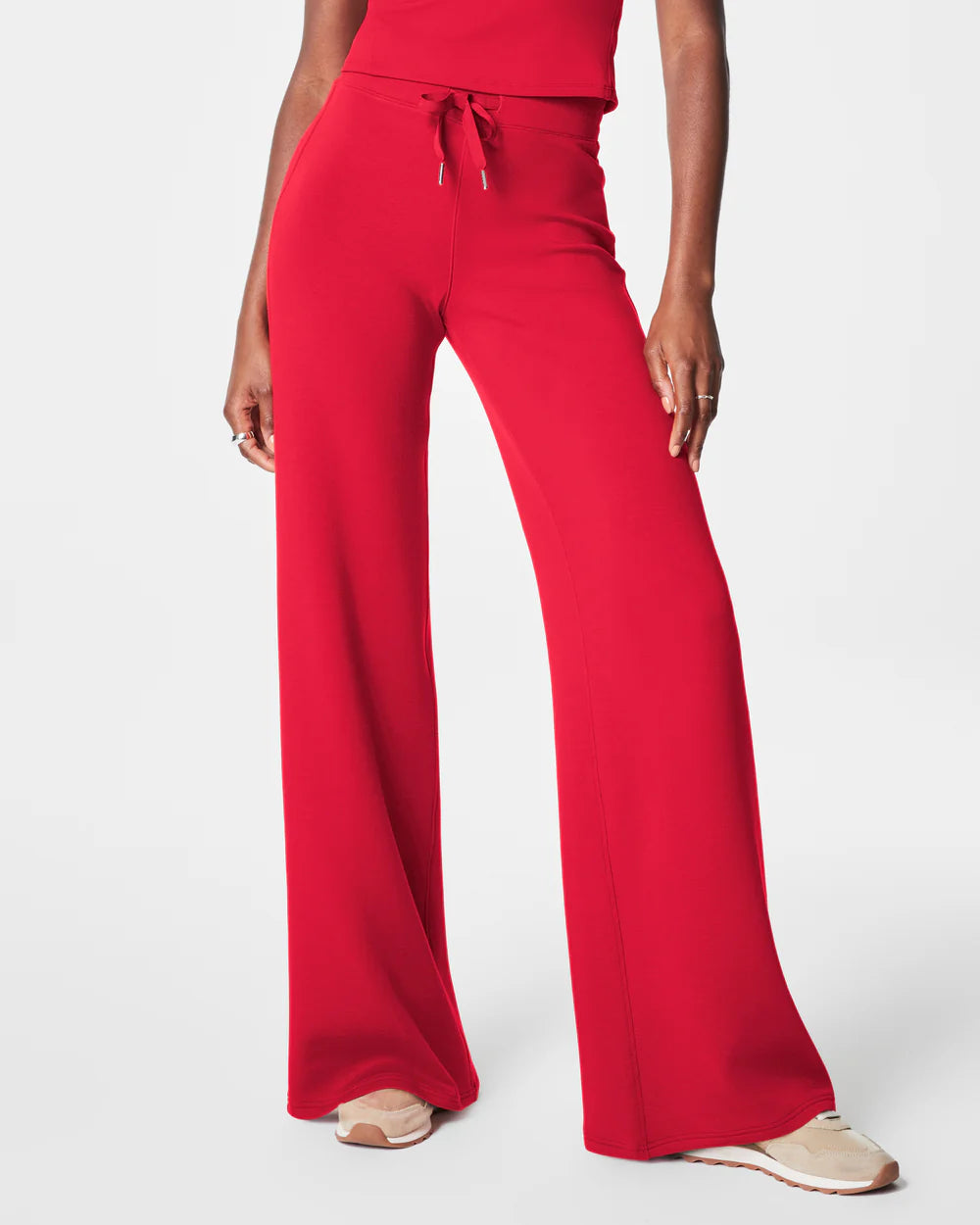 SPANX AIR ESSENTIALS WIDE LEG SWEATPANTS SPANX RED
