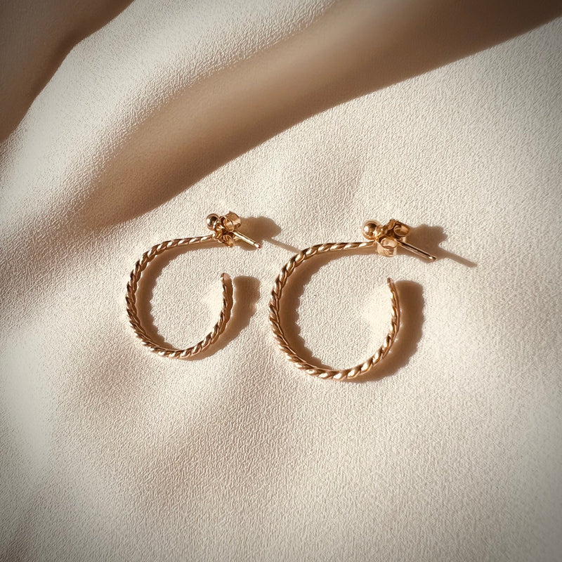 In Situ Tremezzo Hoops 14K gf