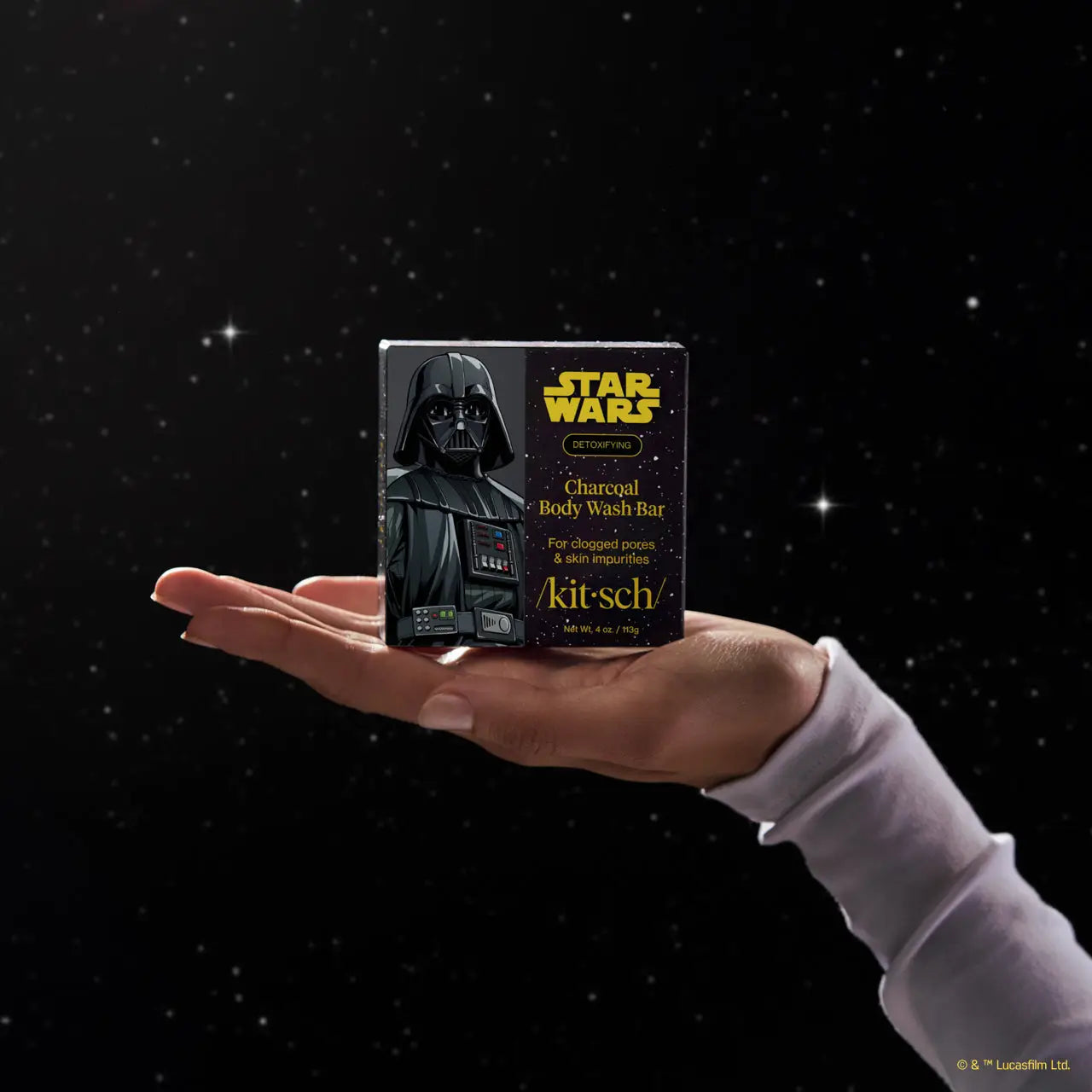 KITSCH Star Wars™ & Kitsch Charcoal Detoxifying Solid Body Wash - Darth Detox
