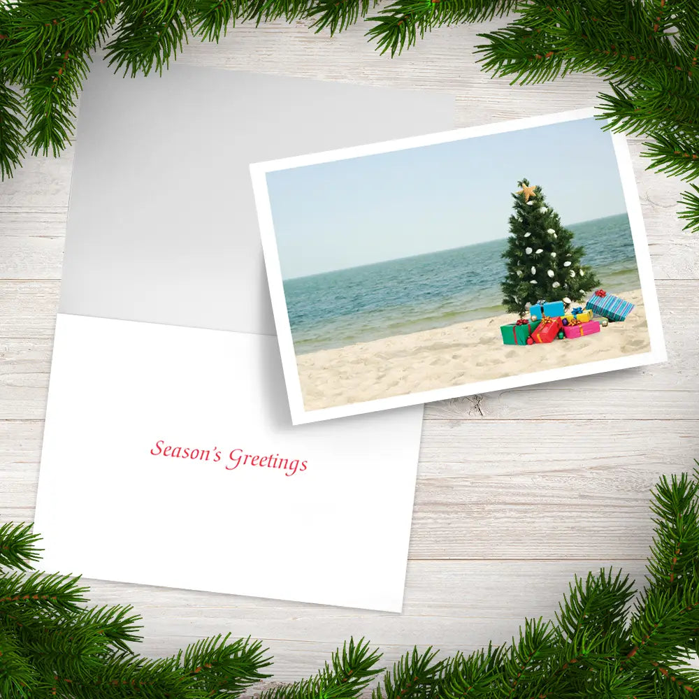 PALM PRESS GREETING CARDS CHRISTMAS ON THE BEACH