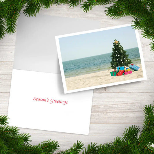 PALM PRESS GREETING CARDS CHRISTMAS ON THE BEACH
