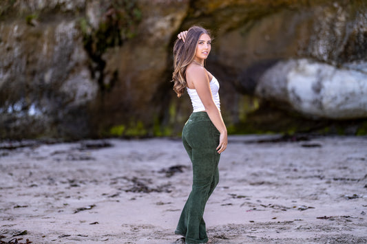 GODDESSWEAR CORDUROY CLASSIC LITE FLARE PANT HIGH WAIST 886