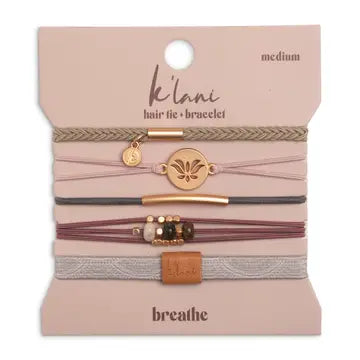 K'LANI HAIR TIE BRACELETS BREATHE