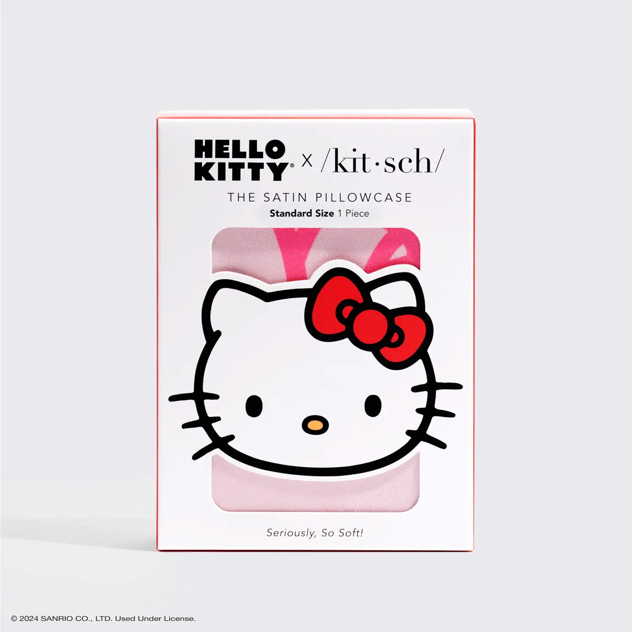 KITSCH Hello Kitty X Kitsch Pillowcase - Pink Kitty Faces