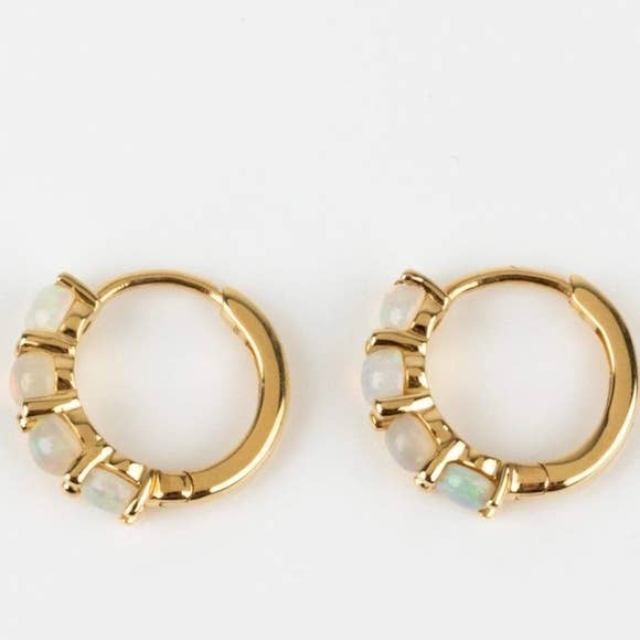 TRAMPS + THIEVES Sonata Opal Hoop Earrings