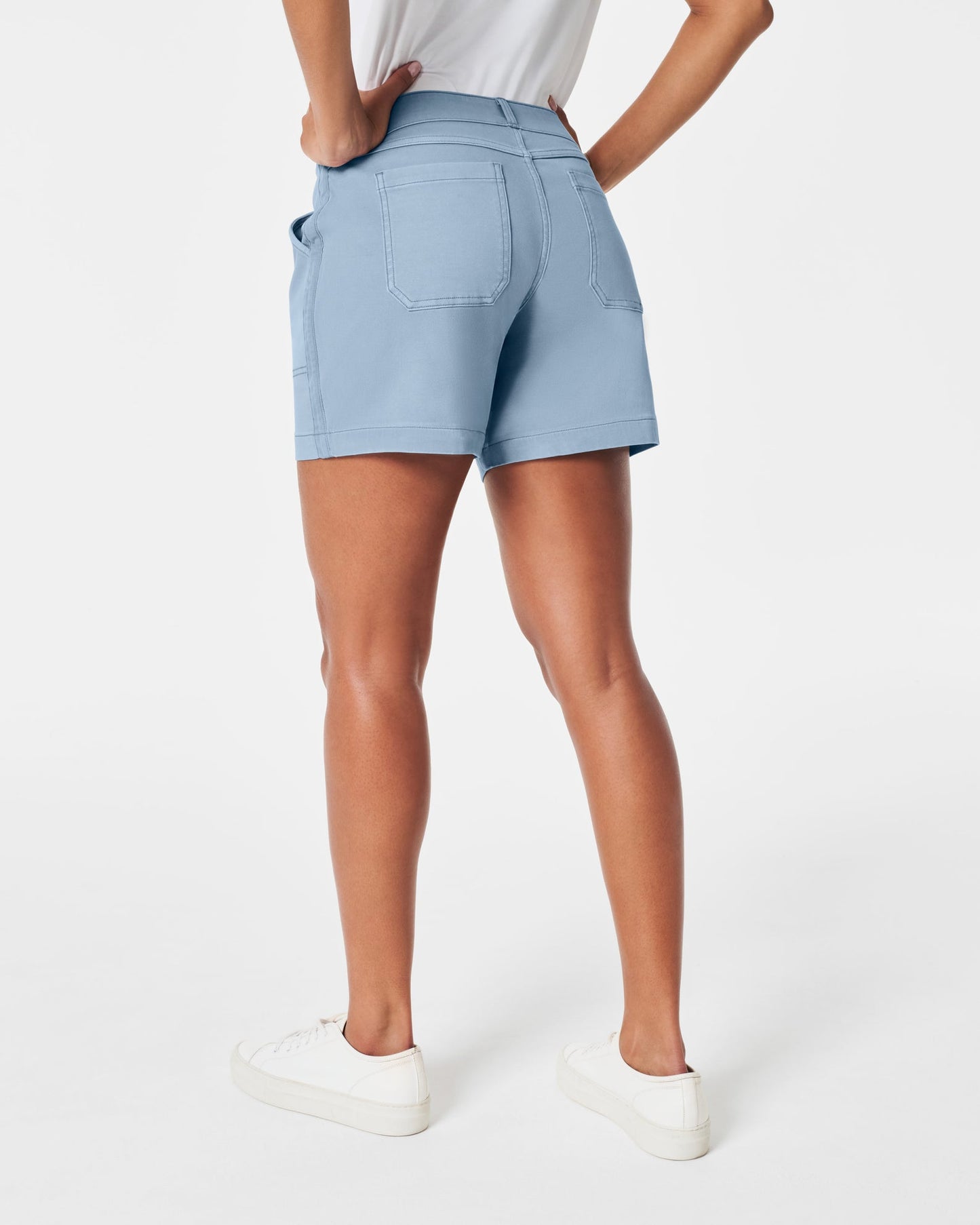 SALE SPANX 6 INCH TWILL SHORT MOUNTAIN BLUE