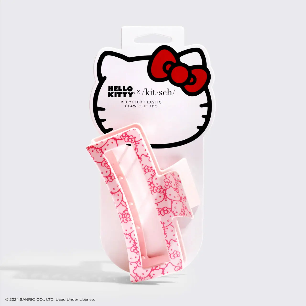 KITSCH Hello Kitty X Kitsch Recycled Jumbo Open Clawclip-Pink Kitty