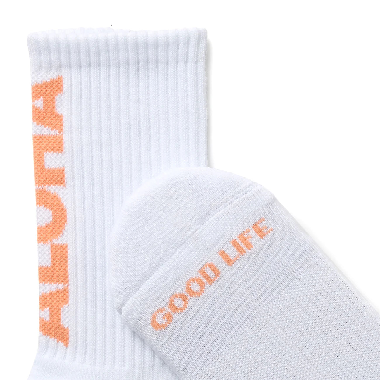 ALOHA COLLECTION CREW SOCKS NECTARINE