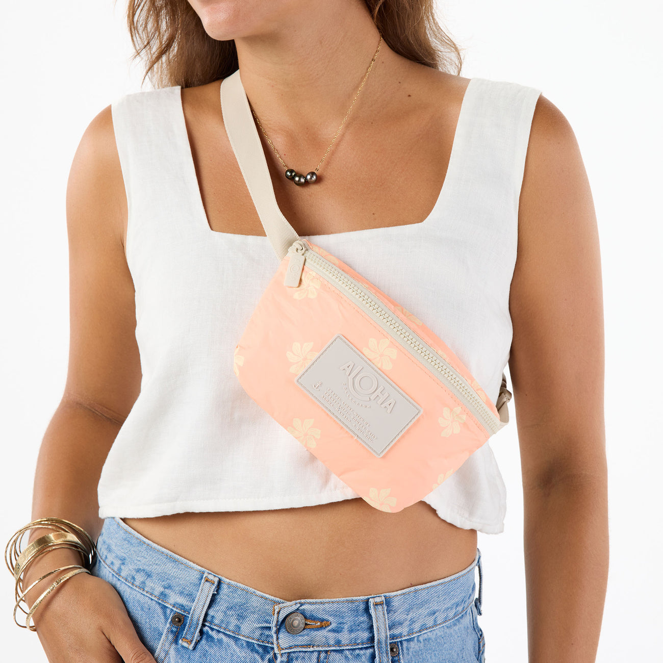 ALOHA COLLECTION Casa Gardenia Mini Hip Pack Peachy