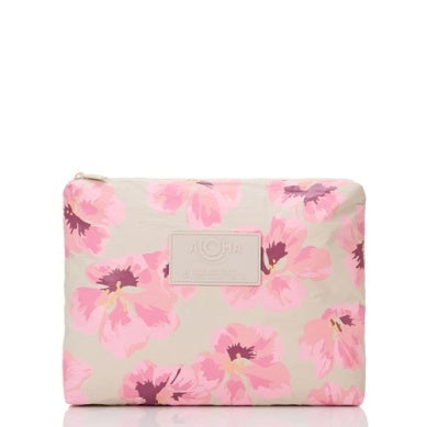 ALOHA COLLECTION FLUTTER MIDI POUCH BLUSH