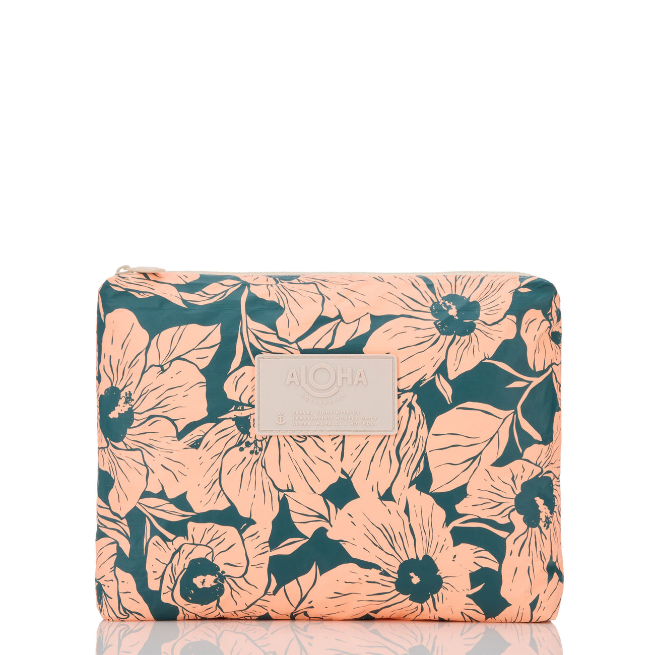 ALOHA COLLECTION Flor Del Mar Mid Dark Teal/Peachy
