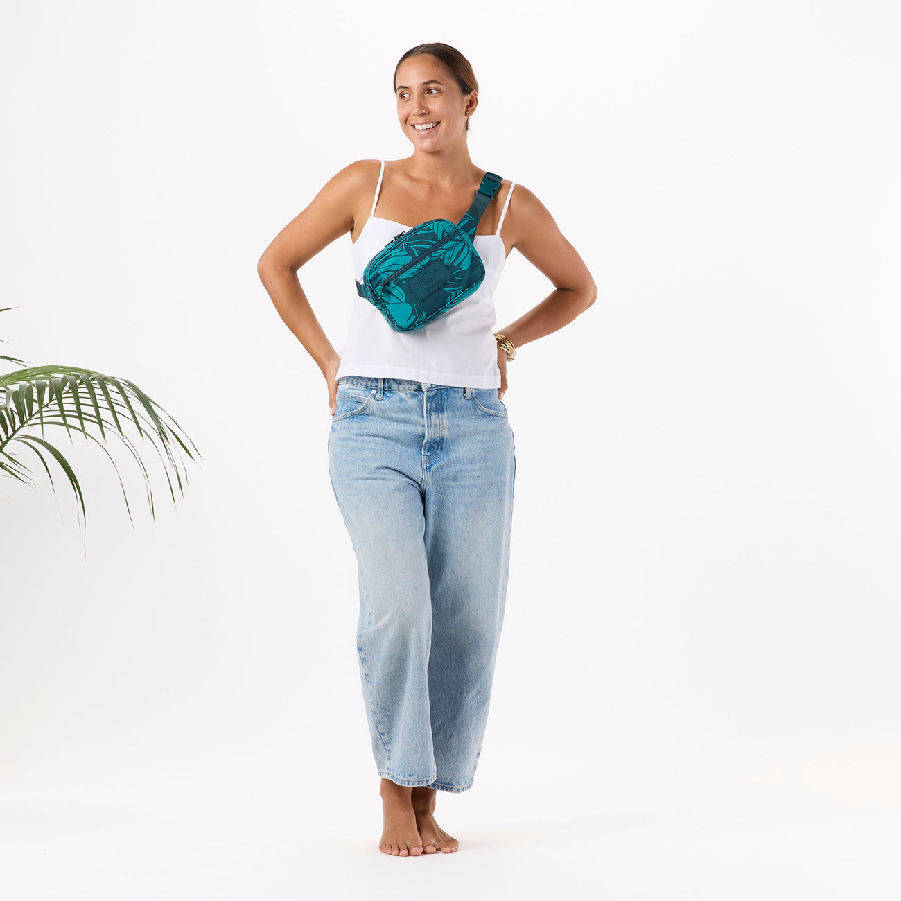 ALOHA COLLECTION Haunani Hip Pack Dark Teal