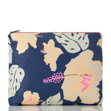 ALOHA COLLECTION MAXI POUCH PAPEETE NEON MOON/NAVY