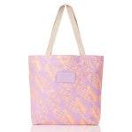 ALOHA COLLECTION MITER LINEUP  REVERSIBLE TOTE NECTARINE LAVENDER