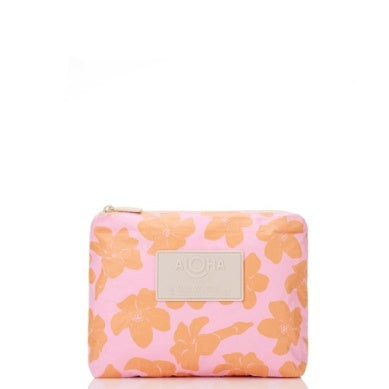 ALOHA COLLECTION Small Pouch Puakenikeni Buds Small Pink Orange