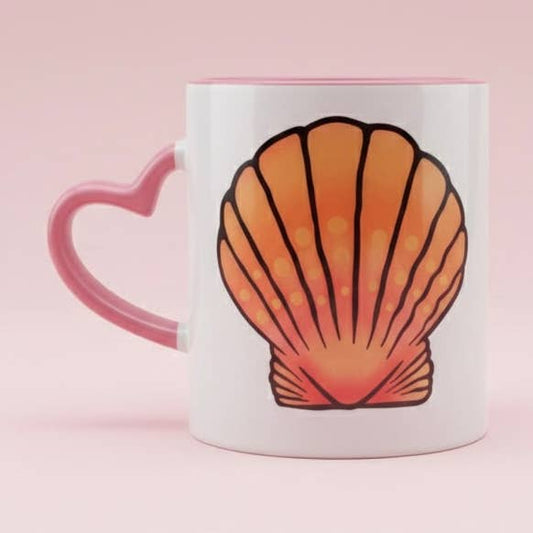 ALOHA COLLECTIVES SUNRISE SHELL COFFEE MUG