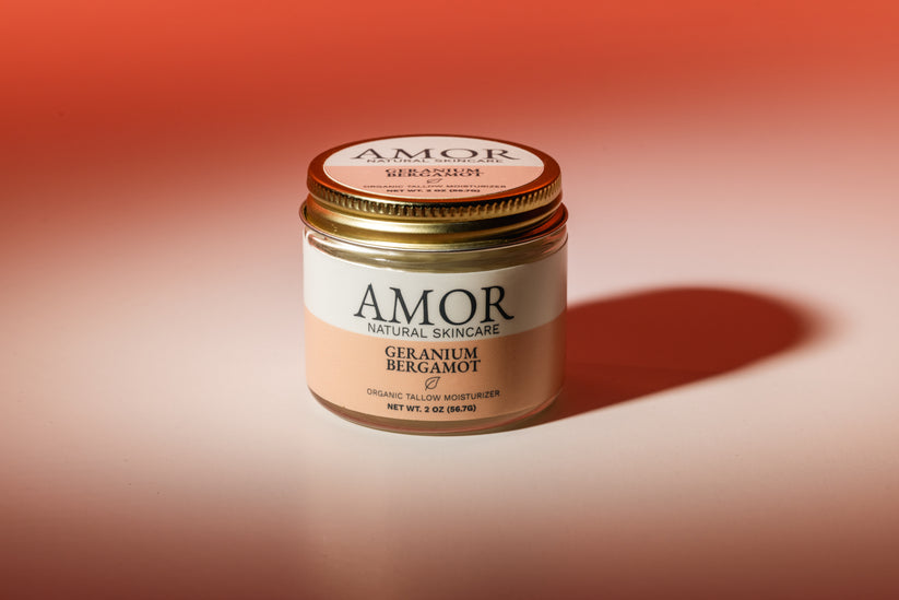 AMOR NATURAL SKINCARE TALLOW MOISTURIZER GERANIUM BERGAMOT