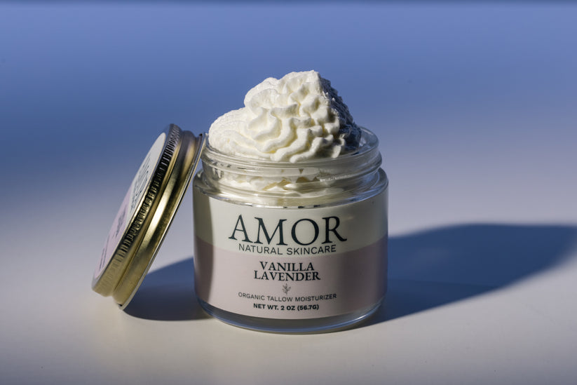 AMOR NATURAL SKINCARE TALLOW MOISTURIZER VANILLA LAVENDER