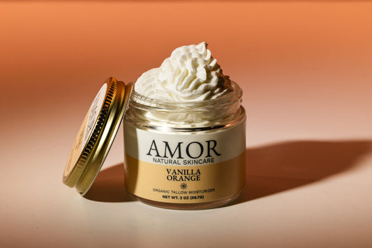 AMOR NATURAL SKINCARE TALLOW MOISTURIZER VANILLA ORANGE