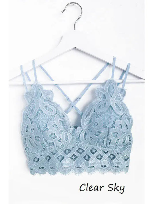 ANEMONE ELISE LACE BRALETTE CLEAR SKY