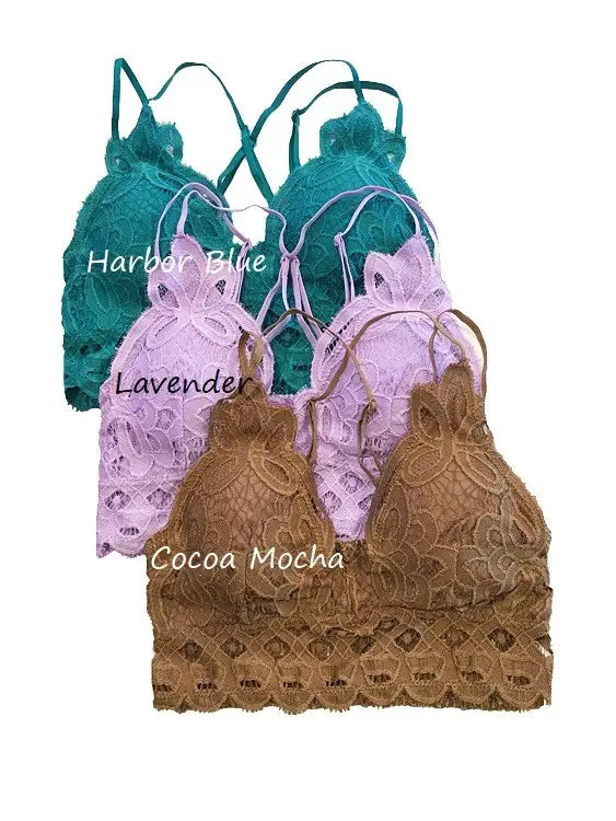 ANEMONE ELISE LACE BRALETTE COCOA MOCHA