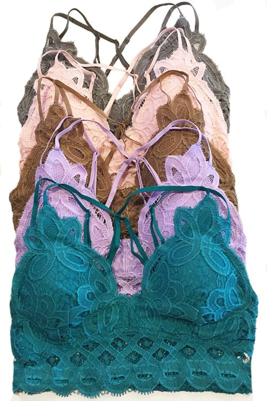 ANEMONE ELISE LACE BRALETTE HARBOR BLUE