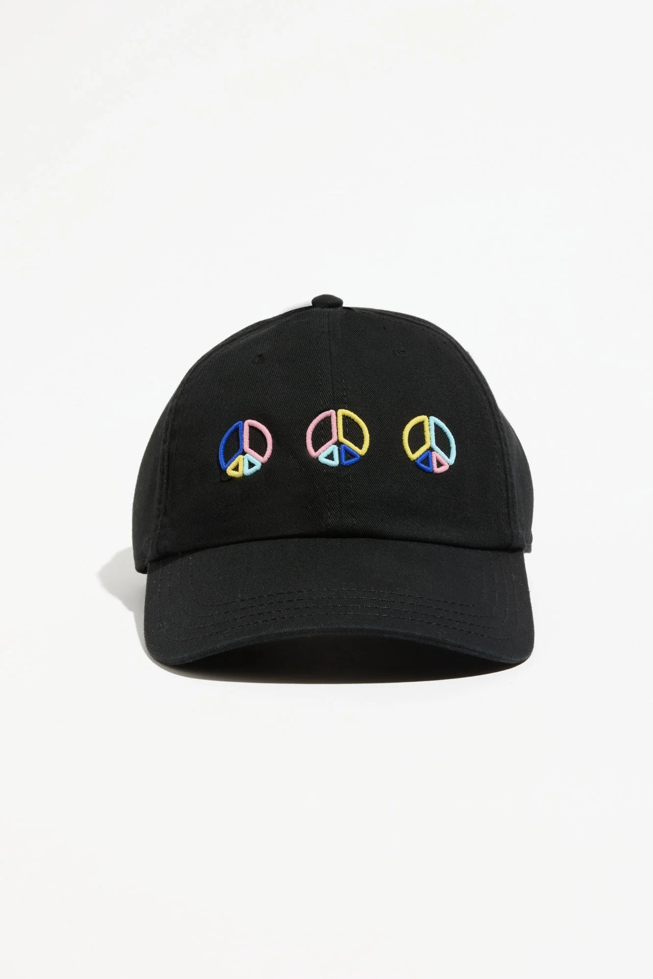 SPIRITUAL GANGSTER Peace Emblem Dad Hat Black