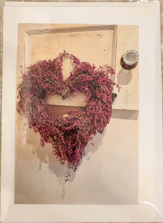 BARBSCARDS HAPPY VALENTINES DAY COLLECTION: HEART WREATH