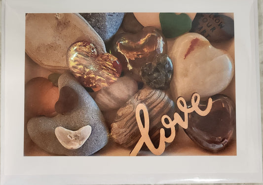 BARBSCARDS HAPPY VALENTINES DAY COLLECTION: LOVE SEAGLASS