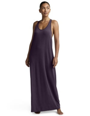 BEYOND YOGA A CUT ABOVE RACERBACK MAXI BRILLIANT BLACKBERRY