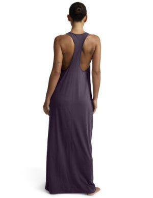 BEYOND YOGA A CUT ABOVE RACERBACK MAXI BRILLIANT BLACKBERRY