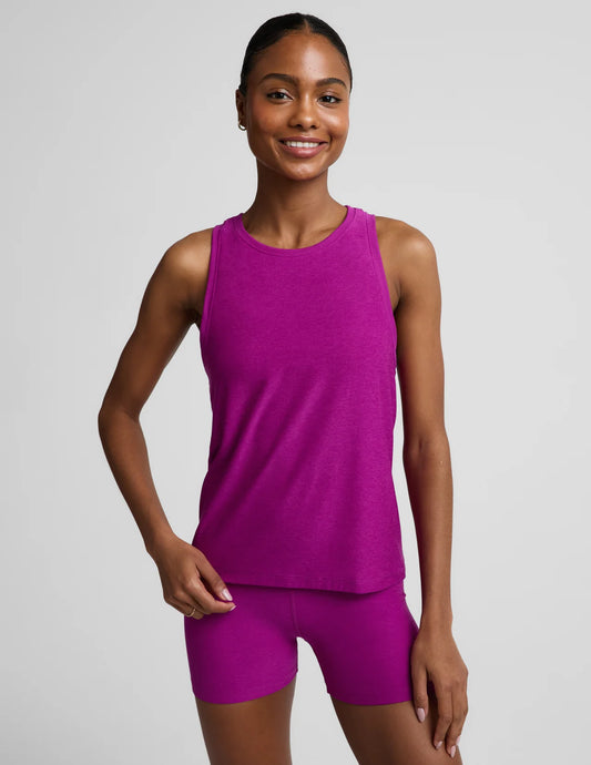 BEYOND YOGA FEATHERWEIGHT REBALANCED MUSCLE TANK BERRY BLISS