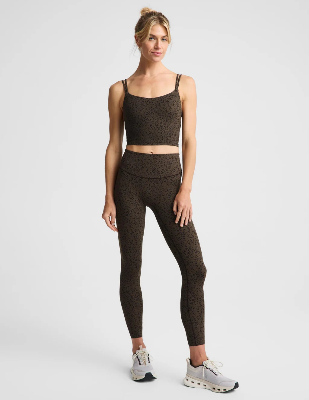 BEYOND YOGA GLOZONE STRAPPY CROPPED TANK SPECKLE DOT 2