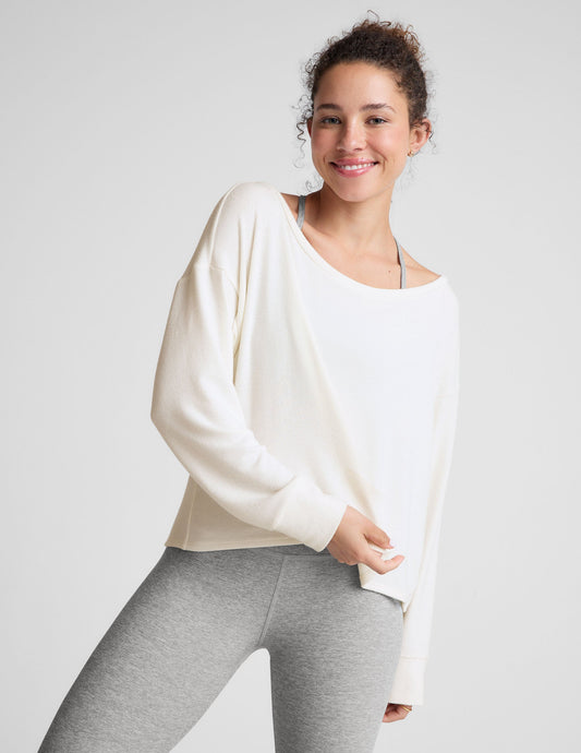 BEYOND YOGA LET LOOSE PULLOVER Fresh Snow