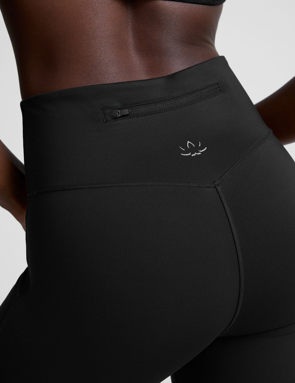 BEYOND YOGA PACER FLEECE ZIP PANT BLACK