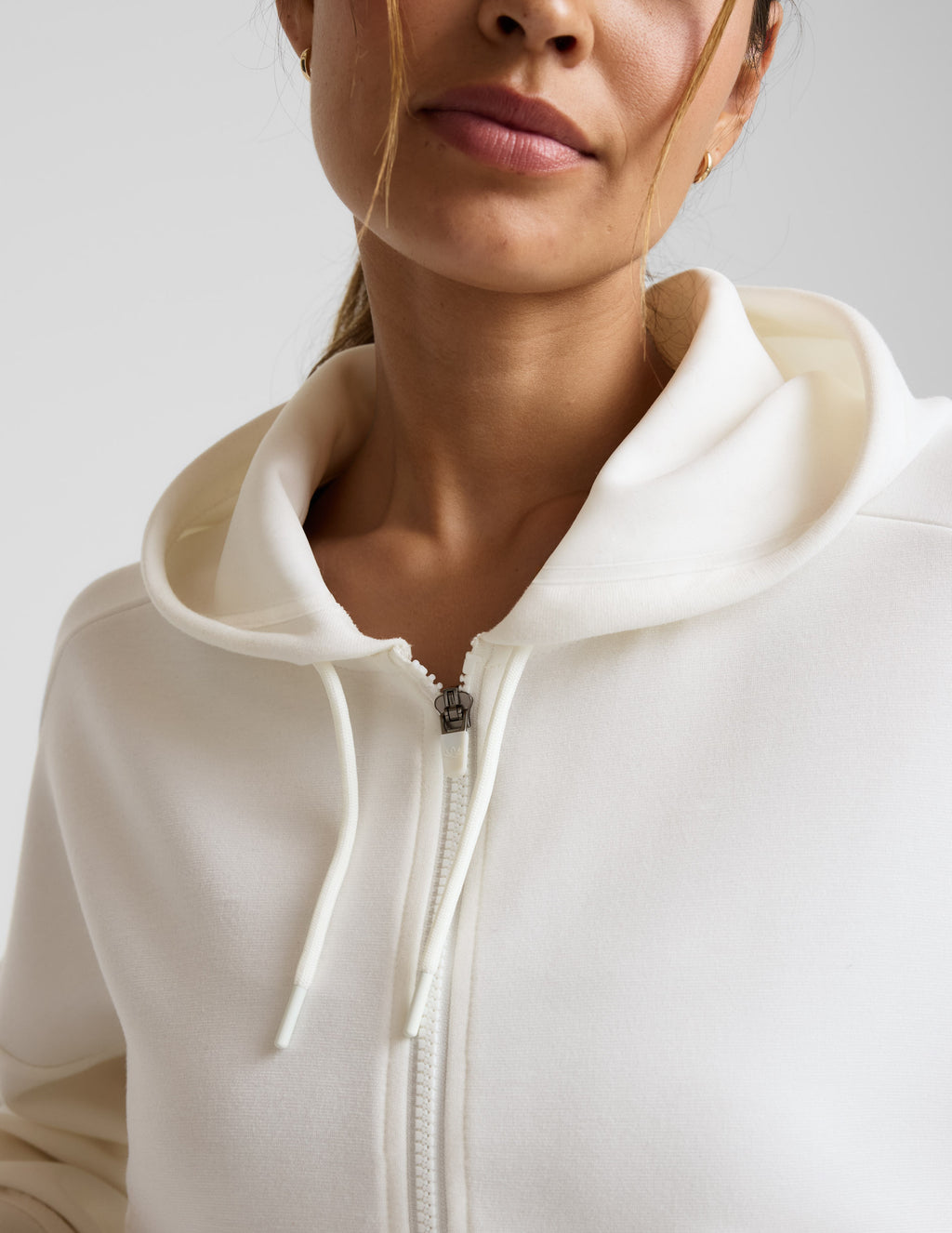 BEYOND YOGA SOFTSPRING FULL ZIP HOODED JACKET GLACIER