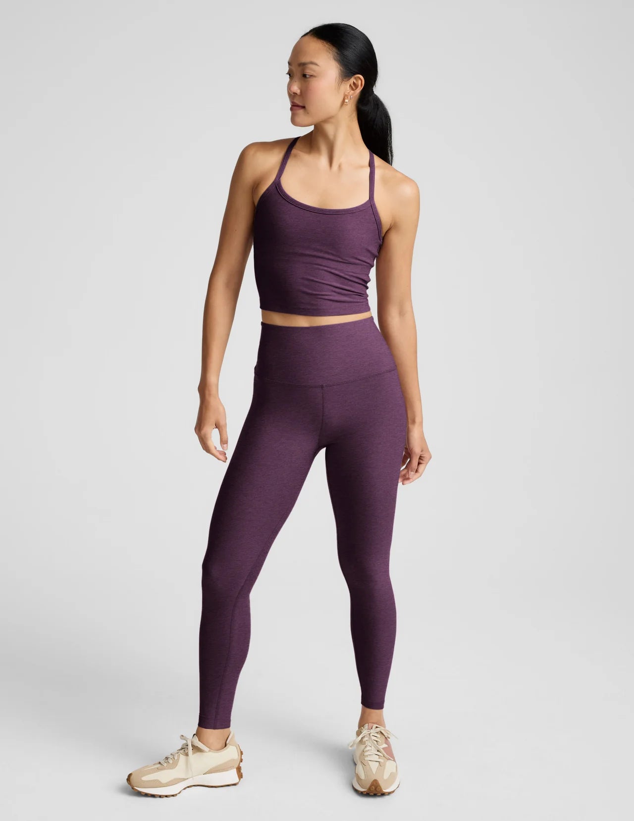 BEYOND YOGA SPACEDYE CAUGHT IN THE MIDI HIGH WAIST LEGGING BRILLIANT BLACKBERRY (Copy)