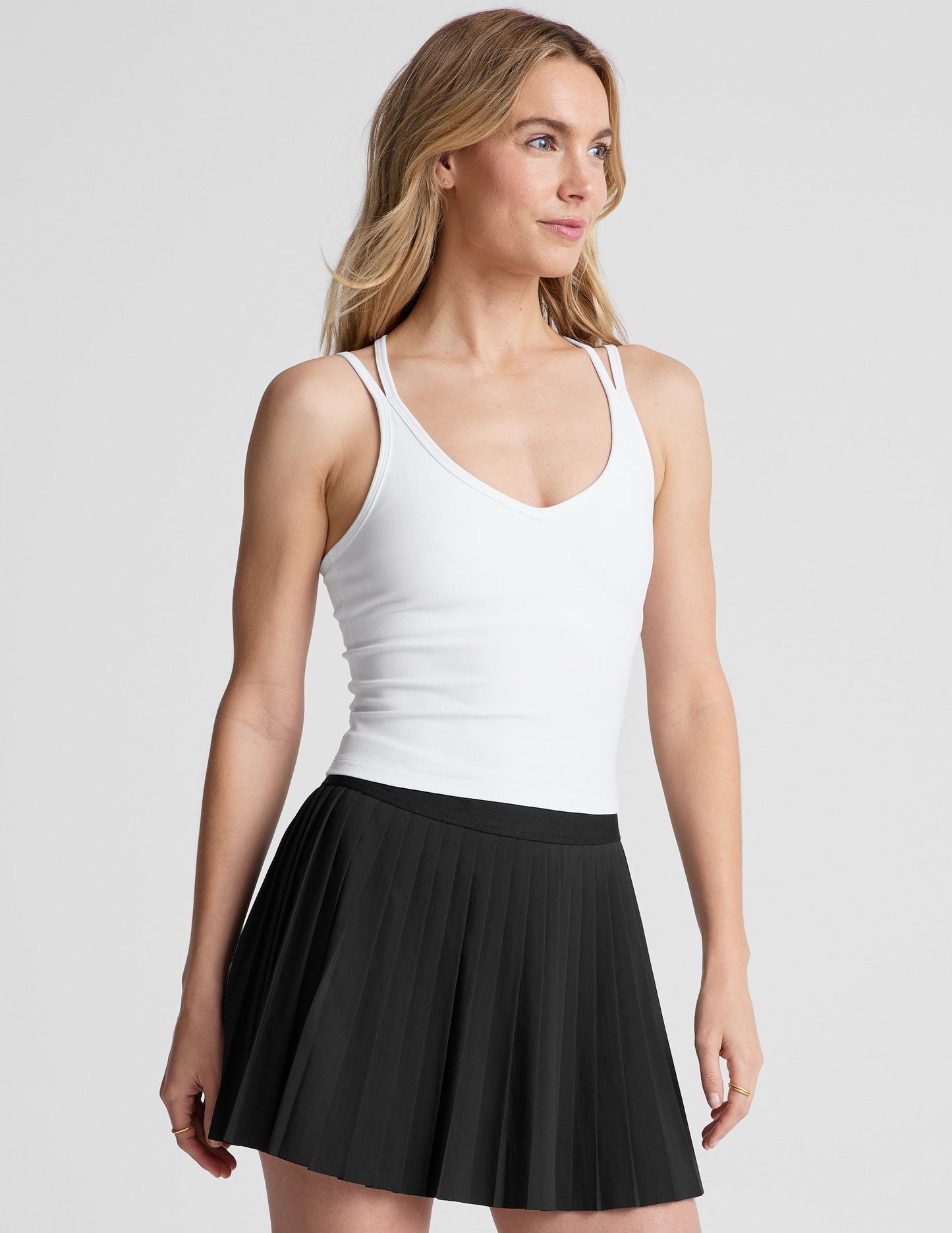 BEYOND YOGA SPACEDYE GET ACROSS TANK CLOUD WHITE