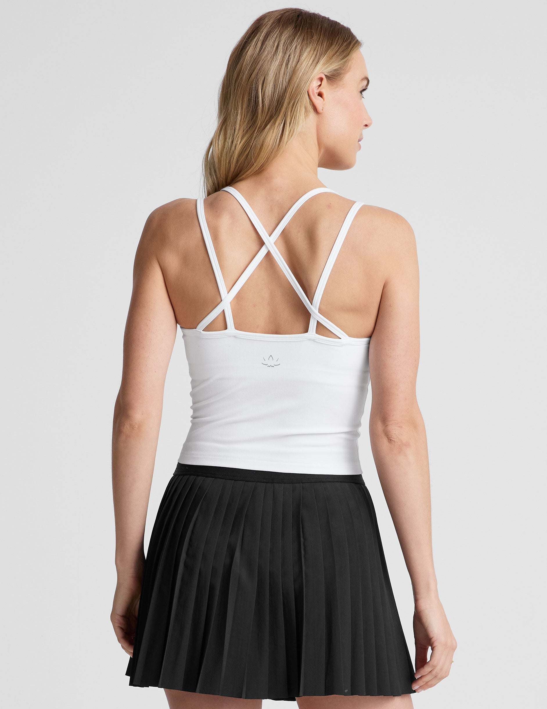 BEYOND YOGA SPACEDYE GET ACROSS TANK CLOUD WHITE