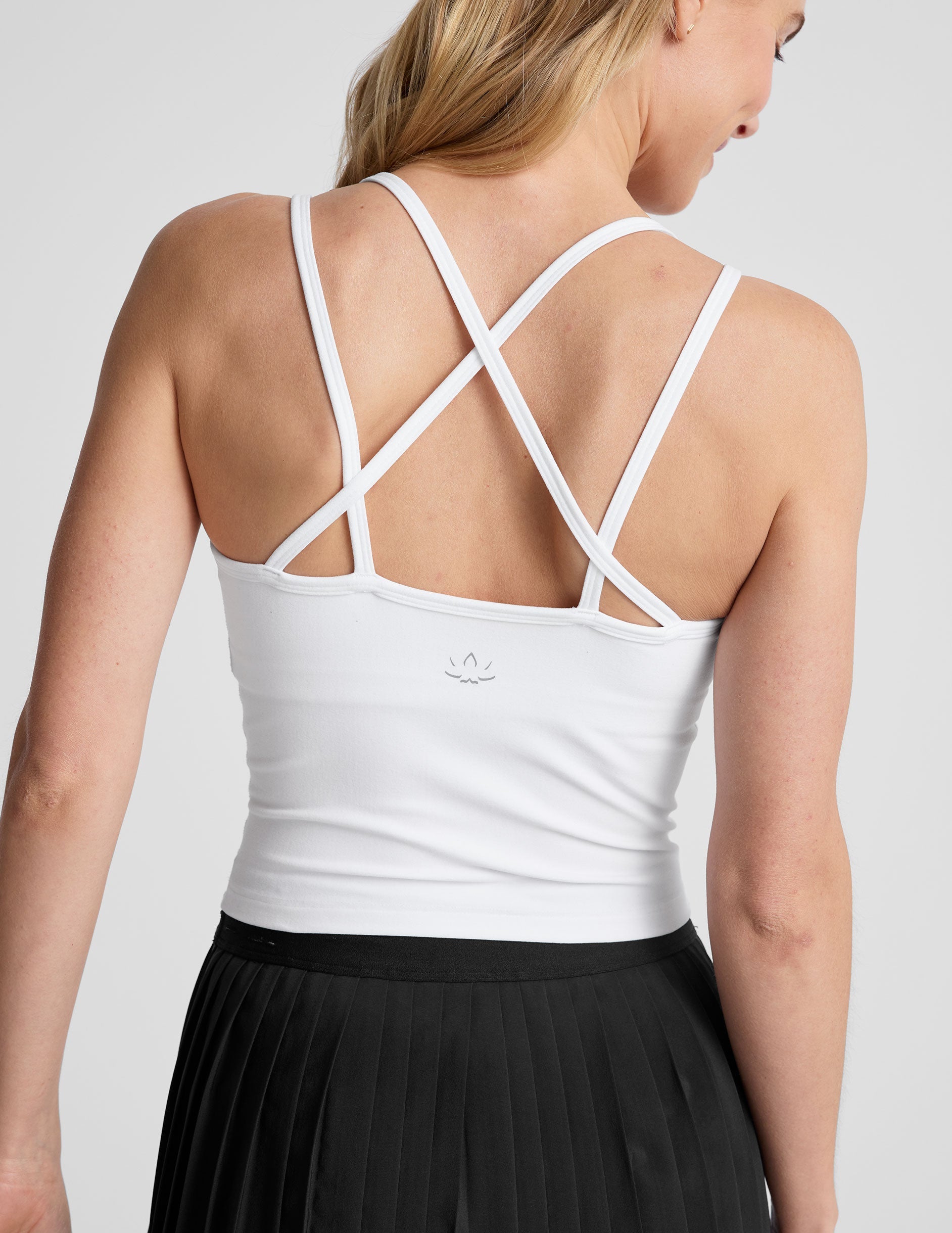 BEYOND YOGA SPACEDYE GET ACROSS TANK CLOUD WHITE
