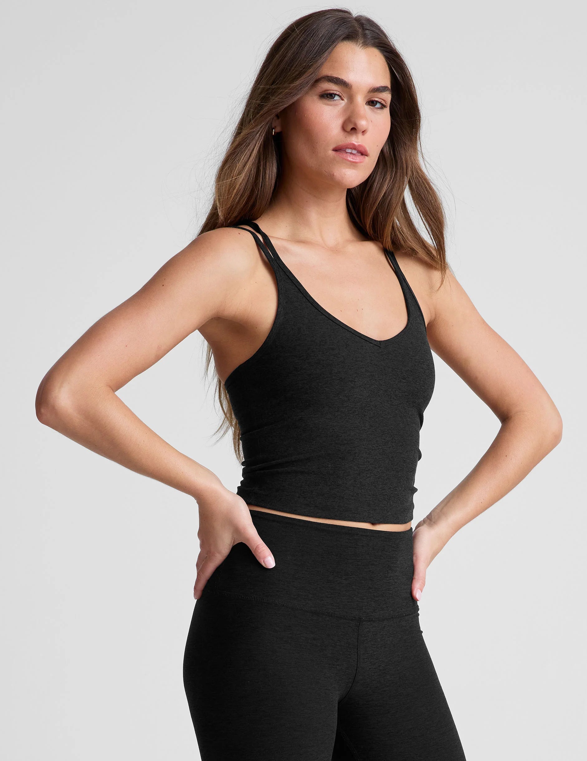 BEYOND YOGA SPACEDYE GET ACROSS TANK DARKEST NIGHT