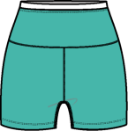 BEYOND YOGA SPACEDYE LAYERED 3 SHORT CARIBBEAN SEA